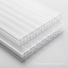 Polycarbonate Transparent Roofing Sheet, 10mm Hollow UV Blocking Polycarbonate Sheet